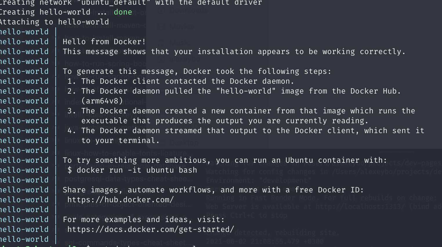 Как узнать версию docker compose linux